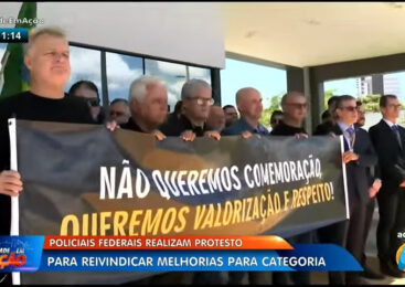 Servidores da Polícia Federal na Paraíba realizam manifestação pela reestruturação das carreiras